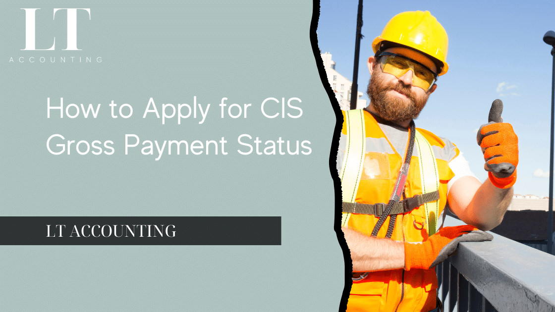 Subcontractor reviewing financial documents to apply for CIS Gross Payment Status under the Construction Industry Scheme.